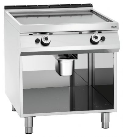 Plaque à snacker pro profondeur 900 grill gaz, lisse - Bartscher - 2955081