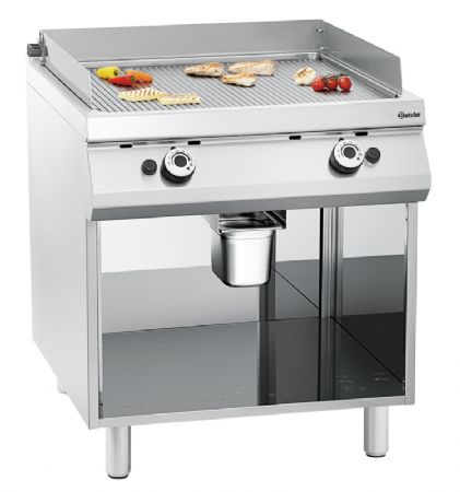 Dosseret inox pour plaque grill