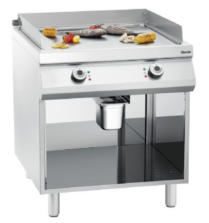 Dosseret inox pour plaque grill