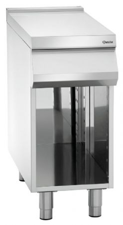 Élément neutre ligne de cuisson 900 travail, SO en acier inoxydable, 400x900x900 mm - Bartscher - 296105