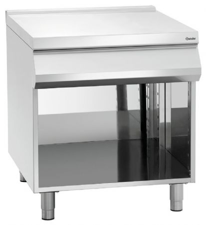 Plan de travail 900, L900, OU en acier inoxydable CNS 18/10 800x900x900 mm - Bartscher - 296106