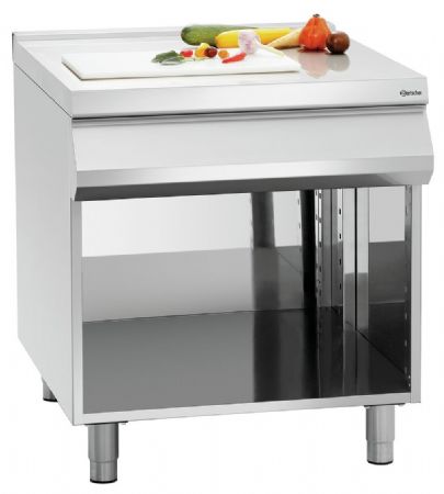 Plan de travail 900, L900, OU en acier inoxydable CNS 18/10 800x900x900 mm - Bartscher - 296106