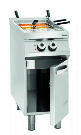 Cuiseur  ptes lectrique 1 cuve 40 L sur meuble 1 porte battante - 400x900x900 mm