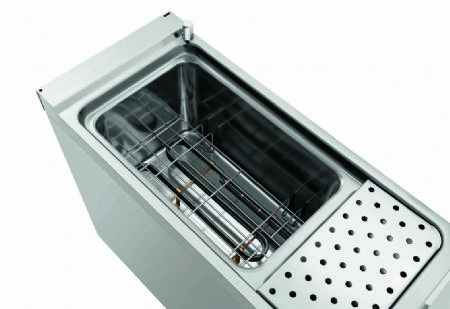 Cuiseur  ptes lectrique 1 cuve 40 L sur meuble 1 porte battante - 400x900x900 mm