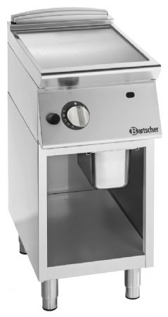 Plaque de grill professionnelle gaz naturel puissance 9 kW surface lisse - Bartscher - 2990021