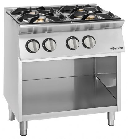 Plaque de cuisson professionnelle gaz 4 brûleurs 32 kW - Bartscher - 2991131