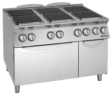 Fourneau électrique professionnel sur four Triphasé 6 plaques 30,2 kW - Bartscher - 299217