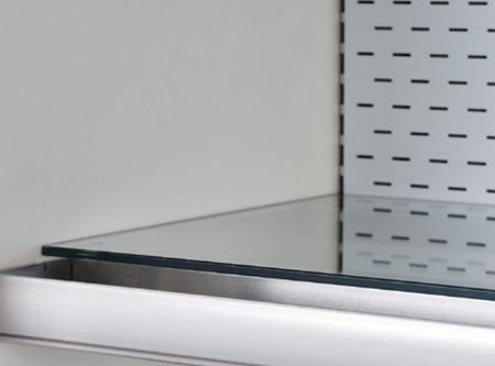 Vitrine murale réfrigérée libre-service grise positive 761 L sans porte 4 niveaux - Coolhead - 2NZ 15