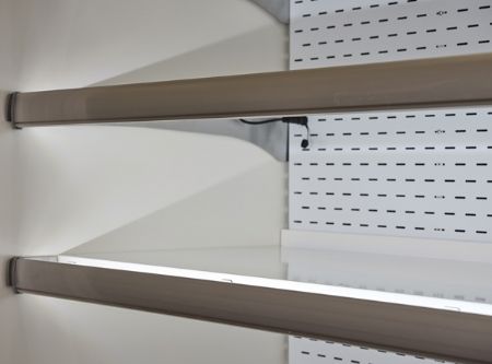 Vitrine murale réfrigérée libre-service grise positive 761 L sans porte 4 niveaux - Coolhead - 2NZ 15