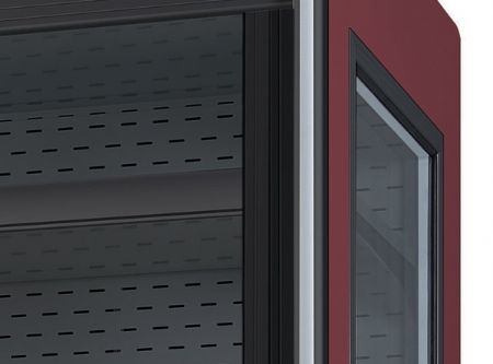 Vitrine murale réfrigérée libre-service grise positive 761 L sans porte 4 niveaux - Coolhead - 2NZ 15