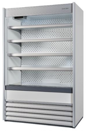 Vitrine murale réfrigérée libre-service grise positive 761 L sans porte 4 niveaux - Coolhead - 2NZ 15