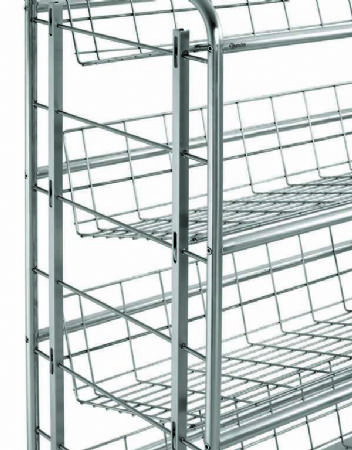 Chariot  bacs  boissons 4 niveaux - 1080x570x1610 mm