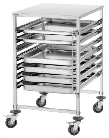 Chariot Porte assiette Gastronorm AGN700-2/1 7 plateaux 655x740x1010 mm - Bartscher - 300093