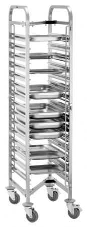 Chariot Porte assiette Gastronorm AGN1500-1/1 15 glissières GN charge 150 kg - Bartscher - 300107