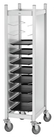Chariot Porte assiette à plateaux AT1000-GN 460x690x1675 mm - Bartscher - 300149
