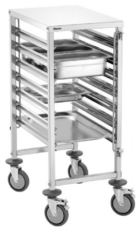 Chariot de rangement professionnel en inox GN - Bartscher - 300192