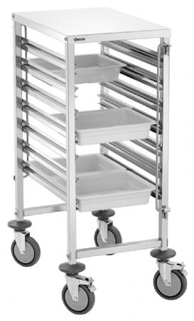 Chariot de rangement professionnel en inox GN - Bartscher - 300192
