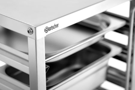 Chariot de rangement professionnel en inox GN - Bartscher - 300192