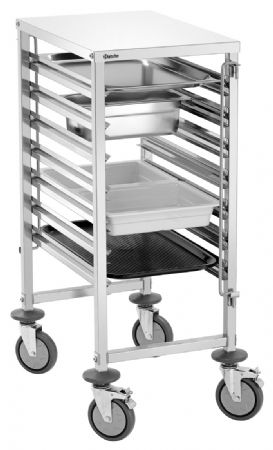 Chariot de rangement professionnel en inox GN - Bartscher - 300192