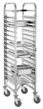 Chariot professionnel en inox pour récipients GN - Bartscher - 300194