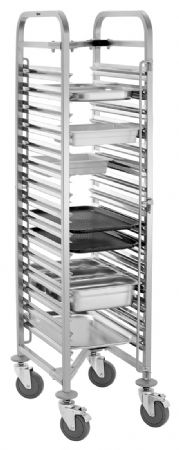Chariot professionnel en inox pour récipients GN - Bartscher - 300194