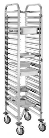 Chariot de rangement professionnel en inox GN - Bartscher - 300195