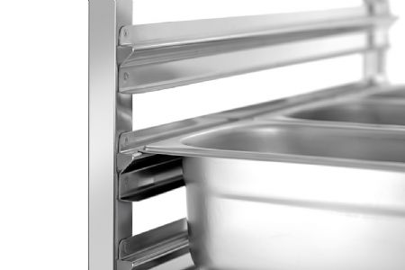 Chariot de rangement professionnel en inox GN - Bartscher - 300195