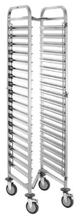 Chariot de rangement professionnel en inox GN - Bartscher - 300195