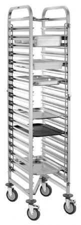Chariot de rangement professionnel en inox GN - Bartscher - 300195