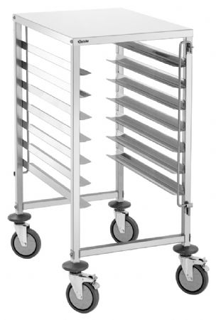Chariot professionnel en inox pour norme EU 600x400 - Bartscher - 300197