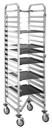Chariot de restauration en inox pour Euronorm - Bartscher - 300198