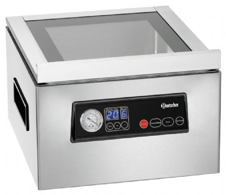 Machine Sous Vide K 300/60L avec couvercle en verre et manomètre - 375x440x271 mm - Bartscher - 300747