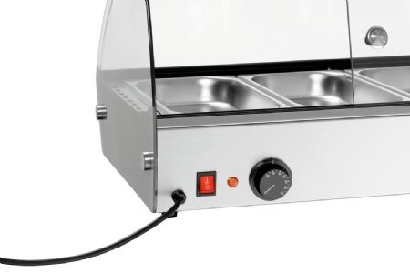 Présentoir chauffant R6 6 x GN 1/3 - Bartscher - 305059