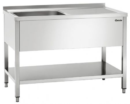 Plonge Inox laverie 700, L1200, bass. GA - Bartscher - 306320