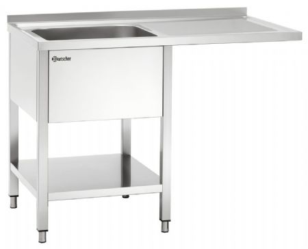 Plonge Inox laverie 700, L1200 bass. GA - Bartscher - 306340