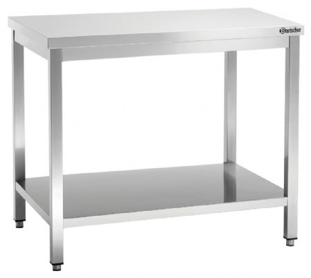 Table de Travail Inox 700, L1300, sans dosseret, dimensions 1300x700x850 mm - Bartscher - 307137