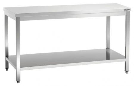 Table de Travail Inox 600, L1600, sans dosseret, 1600x600x850 mm - Bartscher - 307166