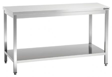 Table de Travail Inox 700, L1600, sans dosseret, dimensions 1600x700x850 mm - Bartscher - 307167