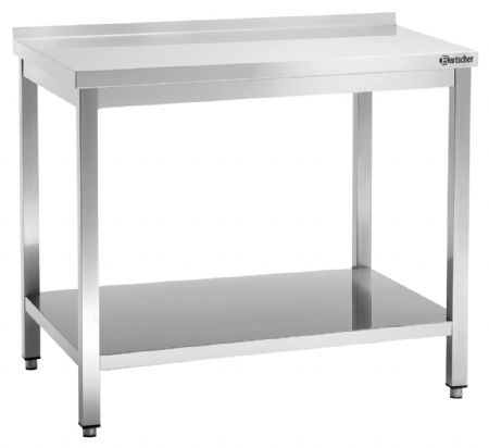 Table de Travail Inox 700, L1300, AD, 1300x700x850 mm - Bartscher - 308137