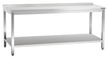 Table de Travail Inox 600, L2000, AD, 2000x600x850 mm - Bartscher - 308206