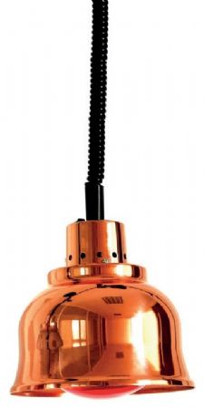 Lampe chauffante professionnelle 250 W cuivrée rouge - Sofraca - 33002AC