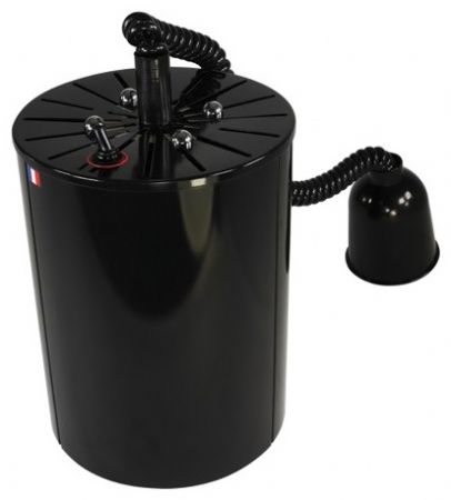 Lampe chauffante 250 W avec abat-jour noire - Sofraca - 33002N
