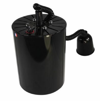 Lampe chauffe lectrique suspendue infrarouge cylindrique noire 64C - longueur 800-1800mm