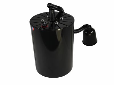 Lampe chauffe lectrique suspendue infrarouge cylindrique noire 64C - longueur 600-1300mm