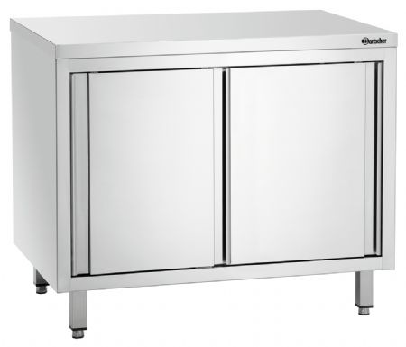 Meuble Bas de Rangement Inox neutre 700, L1000, portes coulissantes - Bartscher - 337107