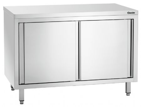 Meuble Bas de Rangement Inox neutre 700, L1200, portes coulissantes - Bartscher - 337127