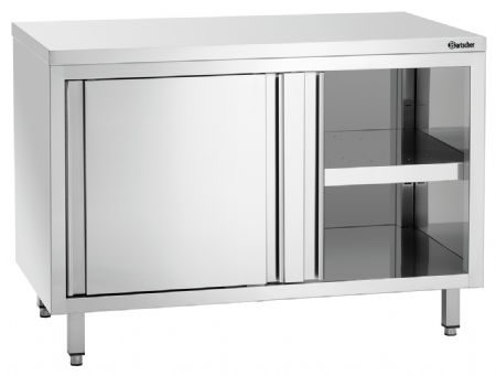 Meuble Bas de Rangement Inox neutre 700, L1200, portes coulissantes - Bartscher - 337127