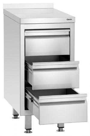 Caisson à tiroirs 700S3A 3 tiroirs 400x700x850 mm - Bartscher - 338307