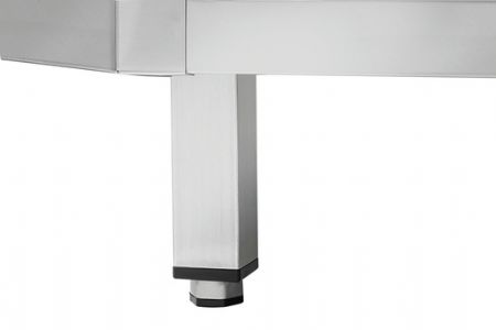 Armoire d'angle de rangement en acier inoxydable avec porte battante - 1000x1000x850 mm