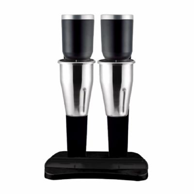 Machine  milk shake lectrique 2 Bols inox 1L chacun Noir